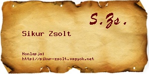 Sikur Zsolt névjegykártya